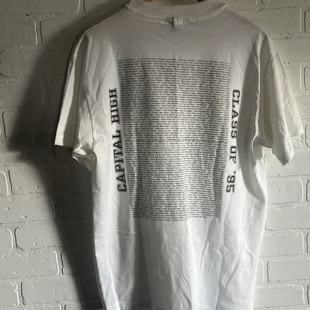 CHS Capital High class of ‘95 single stitch tee shirt Sz. Large - Picture 3 of 17